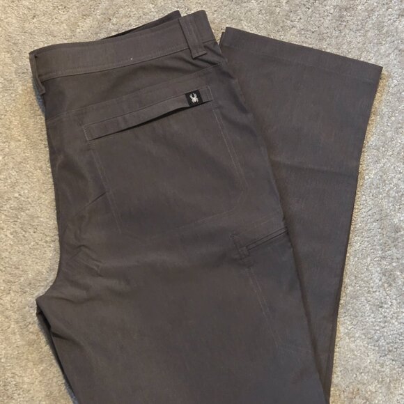 NWOT SPYDER Grey Core 5 Pocket Pants 36 x 30 - Picture 8 of 11